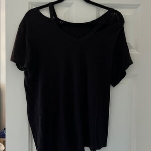 Black V-Neck T-Shirt